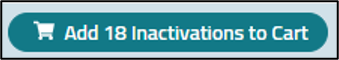 Add Inactivations to Cart button